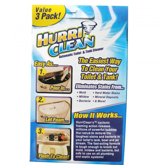 Automatic Toilet and Tank Cleaner Hurri Clean Toilet 