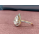 14K Gold Ring 2.13 Ct Moissanite Pear Shape