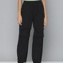 Women Relaxed Loose Fit Safari Parachute Joggers
