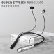Negony Neckband X30 Pro - Wireless Bluetooth Earphones Silver with 60 Hours Playtime