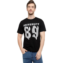 University Men TShirt Black