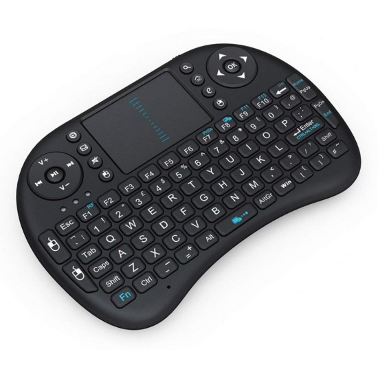BT-78 Mini 2.4Ghz Wireless Bluetooth Touch pad Keyboard With 360 Degree Flip Design | USB Drive Port | Rechargeable Lithium-Ion Battery | Ergonomically Handheld