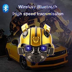 Bumblebee Helmet Bluetooth Speaker Fm Radio USB Mp3 TF Smart Subwoofer Blue Tooth 5.0 Portable Mini Wireless Stereo Loudspeakers