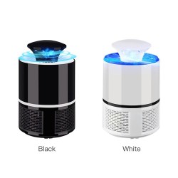 Electric Mosquito Killer with Trap Lamp | Chemical-Free USB Powered UV LED Light Photocatalyst Fly Bug Dispeller with Suction Fan for Indoor