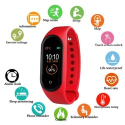 M4 Watch Fitness Band Fitness Tracker Watches for Men  Women  Kids Unisex Sports Activity Tracker Watch Step Counter Calories Burned  leep Monitor SMS