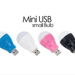 Mini LED Bulb Shaped Super Bright USB Powered Night Light
