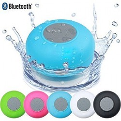 Mini Waterproof Bluetooth Shower Speaker (Colour May Vary)