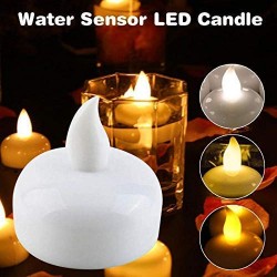 12pcs for Party Flameless Waterproof Candle Lamp Float On Water Led Plastic Floating Tea Lights  Electric Candle Lights for Decoration  Diwali Lights