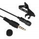 Professional Mini Lavalier Lapel Microphone 3.5mm Omni directional Condenser Clip On Noice Cancelling