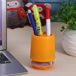 Smart Play Pen Stand with Bluetooth Speaker Backlight E-304B - Wireless | Pen Drive Slot| Micro SD Card Slot & Aux Features