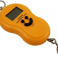 Smiley Digital Kitchen Weighing Scale Luggage Hanging Weight Scale Capacity 50kg Multi Color