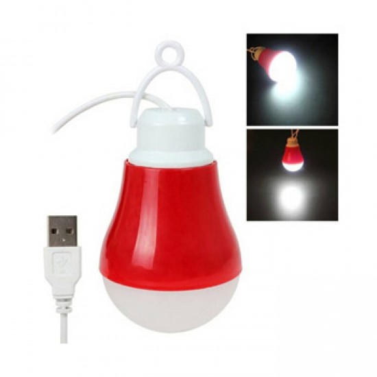 USB Wired Bulb 3W Led Light (Assorted Colour)