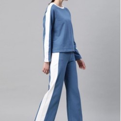 Women Colorblock Nightwear Co-ord Set 