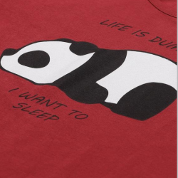 Women Single Jersey Night Dress Maroon 