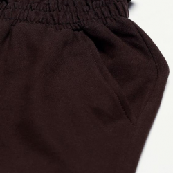 Women Slim Fit Cropped Trousers Dark Maroon