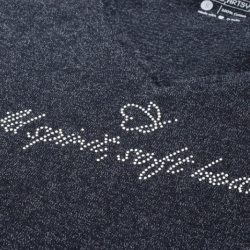 Women V-Neck T-shirt Blue