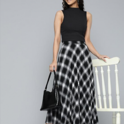 Women Ribbed Crop Top Black