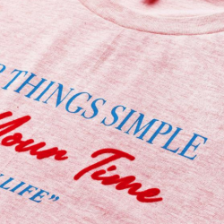 Printed Front Knot Crop Top Pink