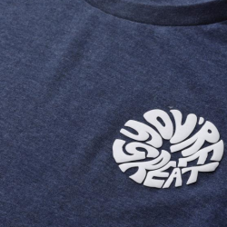 Women Front Knot Crop Top Blue