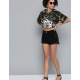 Women Camouflage Print Cropped T-shirt