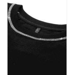 Women Solid Two-Piece Set Black