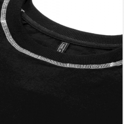 Women Solid Two-Piece Set Black